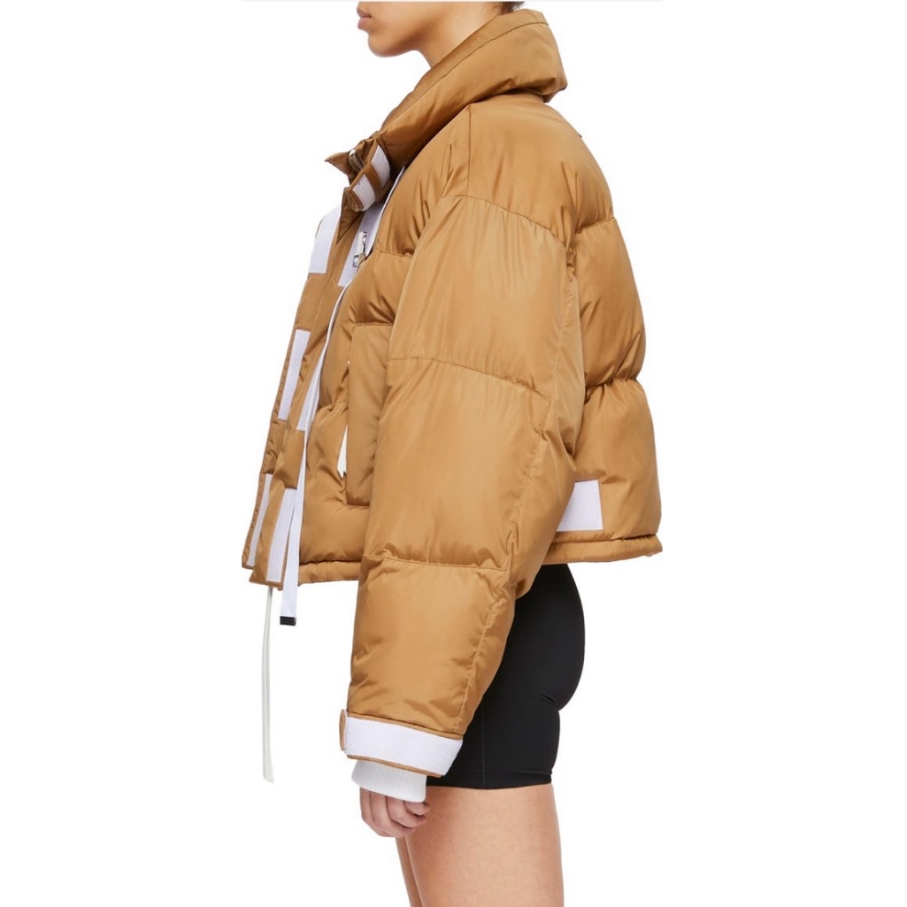 Shoreditch Ski Club Caramel Laurel Recycled Nylon Puffer Jacket Size Large — image 3 of 8